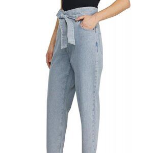 Numero Juniors Cotton Jeans Ice Blue 25 High Rise Tapered Leg New (NO TIE)